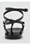 Leather banded sandals - 4