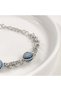 Fullyx Triple Social Eye Evil Eye Beaded Bracelet 17+5 cm Gold - White - 2