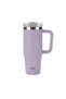 Qq Thermos Leakproof Double Wall Vacuum Flask with Straw 900ml Purple