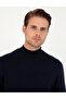 Navy Blue Slim Fit Half Turtleneck Basic Knitwear Sweater 50296548-Vr033 - 2