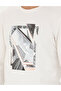 Ecru 2 Thread Regular Fit Crew Neck Sweatshirt 50273418-Vr019 - 7
