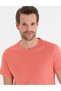 Pink Slim Fit Crew Neck Basic T-Shirt 50267073-Vr204 - 2