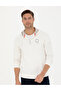 Ecru Regular Fit Hooded Knitted Cardigan 50275989-Vr019 - 3
