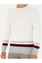 Ecru Slim Fit Crew Neck Knitwear Sweater 50278086-Vr019 - 7