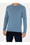 Dark Blue Slim Fit Crew Neck Basic Knitwear Sweater 50270179-Vr032 - 6