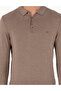 Mink Melange Slim Fit Polo Neck Basic Knitwear Sweater 50296623-Vr174 - 7