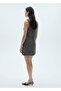 Checkered Tweed Dress - 4