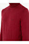 Vişne Slim Fit Turtleneck Basic Knitwear Sweater 50296602-Vr223 - 7