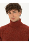 Kiremit Regular Fit Turtleneck Wool Blended Knitwear Sweater 50278103-Vr031 - 2