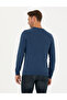Navy Blue Slim Fit Crew Neck Basic Knitwear Sweater 50270179 -Vr033 - 6