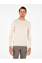 Beige Slim Fit Crew Neck Basic Knitwear Sweater 50296621-Vr011