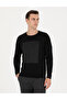 Black Slim Fit Crew Neck Sweater 50278080-Vr046