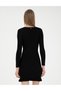 Black Extra Slim Fit Knitwear Dress 50280230-Vr046 - 5