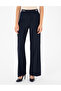 Navy Blue Palazzo Fabric Trousers 50290369-Vr033 - 2