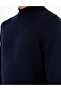 Navy Blue Slim Fit Half Turtleneck Basic Knitwear Sweater 50296548-Vr033 - 7