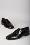 Select 8502 genuine leather special production men's shoes black patent leather - 6