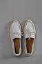 White Srm 116 - Genuine Leather Men's Shoes with Wicker Detail - 4