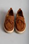 Srm 116 - Tan Men's Genuine Leather Shoes with Straw Detail - 2