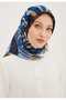 سورا حرير نوستالجيا - أزرق وأبيض 8950-04