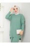 Wonderful Knitted Knitwear with Knitted Detail, Comfortable and Stylish Two-Piece Set - 8