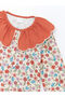 Lw - Baby Collar Long Sleeve Floral Girl's Dress - 2