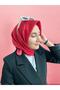 Red Solid Color Sura Silk Scarf 10D02 - 502