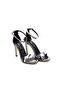 SNK 7468 Women's Single Strap Dress Shoes Platinum Snake