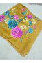 Handmade Patterned Hand Embroidered Cheesecloth with Pearl Beads on the Writing Edge Yemeni, Scarf, 4 Sides Embroidered