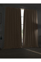High Quality Sand Beige Blackout Background Curtain Extrafor Gathered Single Wing