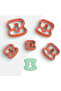 Organic Donut Shape 5 Size Polymer Clay Cutting Mold - Clay Cutter, Earring and Jewelry Mold, No: 858