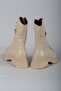 10024 genuine leather women's postal boots beige - 5