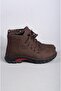 9367 Brown Genuine Nubuck Leather Orthopedic Comfort Boots - 3