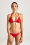 TRIANGLE BIKINI TOP RED