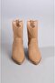 Select 8590 genuine leather western summer boot (heel height: 5cm) caramel - 3