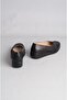 Select n1051 genuine leather heel women's shoe black - 4
