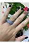 Fan Model Baguette and Zircon Stone Ring - Adjustable Women's Ring - Gift