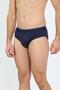 Moda Çizgi Men's Cotton 3-Piece Black Navy Gray Lycra Slip - 3