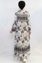 Fashion line ethnic pattern dress black - 3