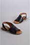 Select 32208 genuine leather women's sandal black - 6