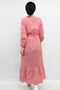 Fashion Stripe Plaid Dress Red - 2