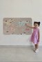 Educational World Map World Atlas Children's and Baby's Room Wall Sticker-85x130-3817 - 3