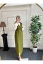 Oil Green Tweed Hijab Gilet - 5