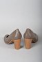Select 736 genuine leather heel women's shoe (8cm) mink - 5
