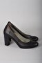 Select 736 genuine leather heel women's shoe (8cm) black - 4