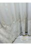 Lal Gold Detailled 2843 1/3 Fine Plied Tulle Curtain Apm - 5