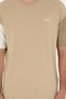 Men's Comfort Fit Crew Neck Light Khaki T-Shirt 50287041-Vr183 - 6