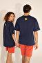 Men's Comfort Fit Crew Neck Navy Blue T-Shirt 50287046-Vr033 - 2