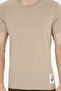 Men's Regular Fit Crew Neck Light Khaki T-Shirt 50287085-Vr183 - 6