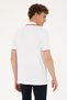 Men's Regular Fit Polo Neck White T-Shirt 50287108-Vr013 - 5