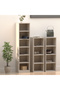 Wooden Storage Display Shelves 4-Tier Freestanding, Box Shelves, Light Grey - 5